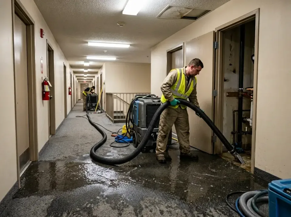 multi-unit-apartment-hallway-f-005 — frequently asked questions, Emergency Burst Pipe Water Extraction & Removal in West Fal…
